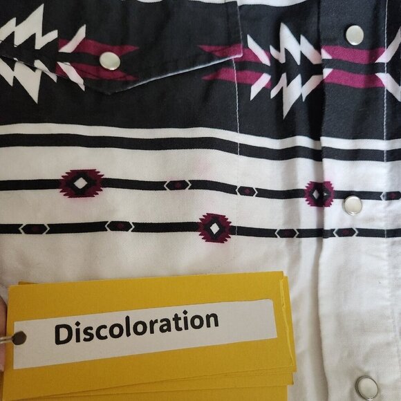 Cumberland Outfitters‎ Men's L Western Shirt Pearl Snap Aztec Long Sleeve Shirt - Picture 7 of 15